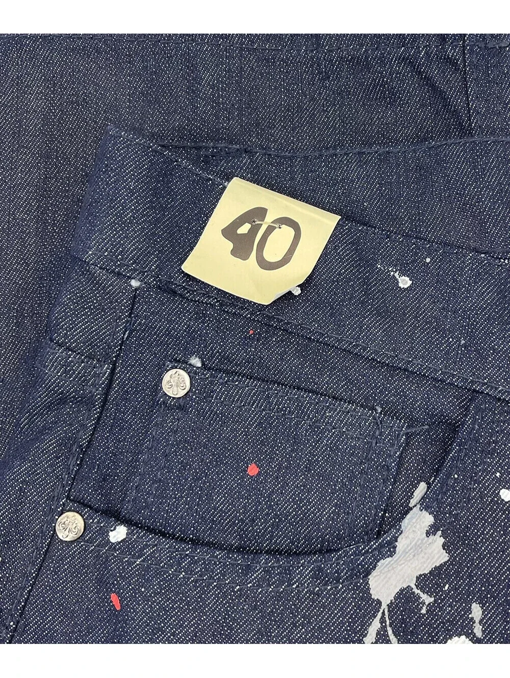 GS-115 Moto Paint Splatter Men's Jeans Size 40x33 New With Tags